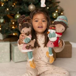 Poupée souple Jake et son bonhomme de neige (35 cm)