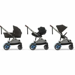 Poussette avec assistance électrique eGazelle S Chocolate Brown