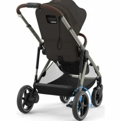 Poussette avec assistance électrique eGazelle S Chocolate Brown