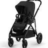 Poussette citadine Gazelle S Moon Black (châssis noir)