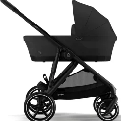 Poussette citadine Gazelle S Moon Black (châssis noir)