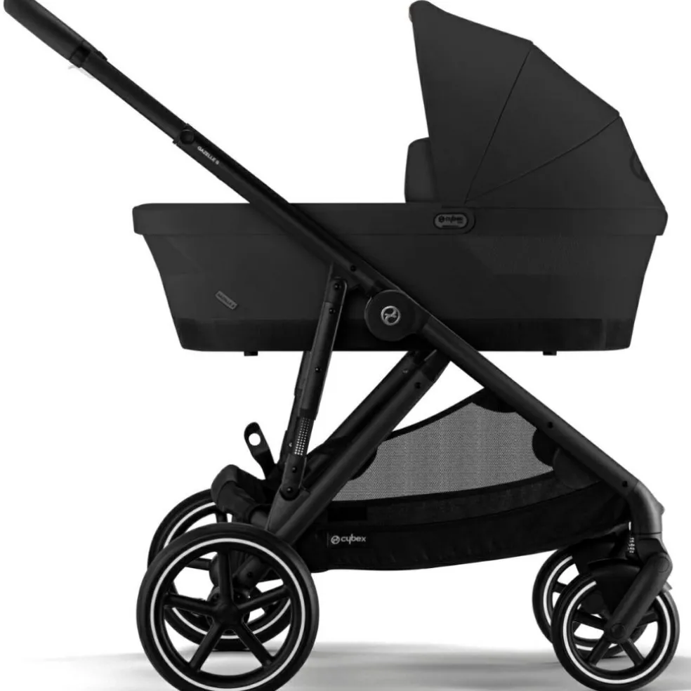 Poussette citadine Gazelle S Moon Black (châssis noir)