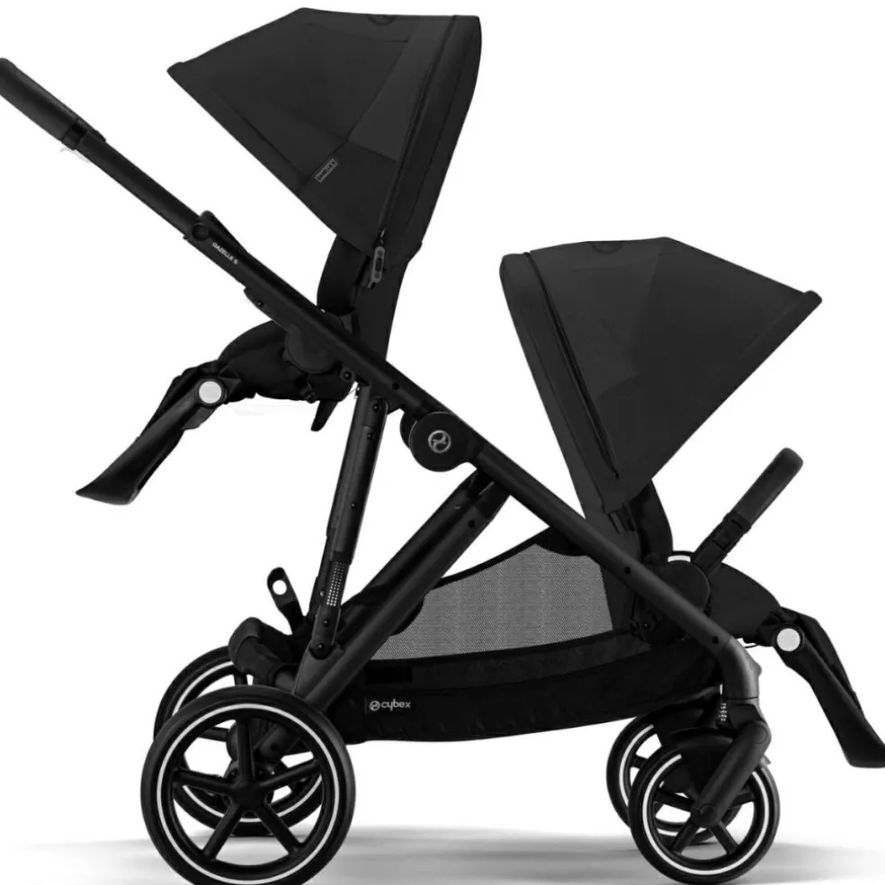 Poussette citadine Gazelle S Moon Black (châssis noir)