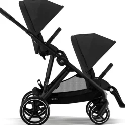 Poussette citadine Gazelle S Moon Black (châssis noir)