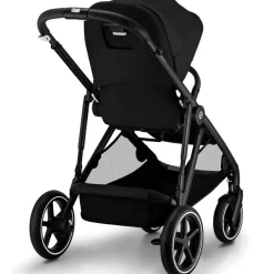 Poussette citadine Gazelle S Moon Black (châssis noir)