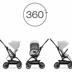 Poussette compacte Eezy S Twist+ 2 Fog Grey