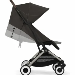 Poussette compacte Orfeo Chocolate Brown