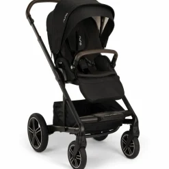 Poussette MIXX NEXT Caviar effet cuir chocolat