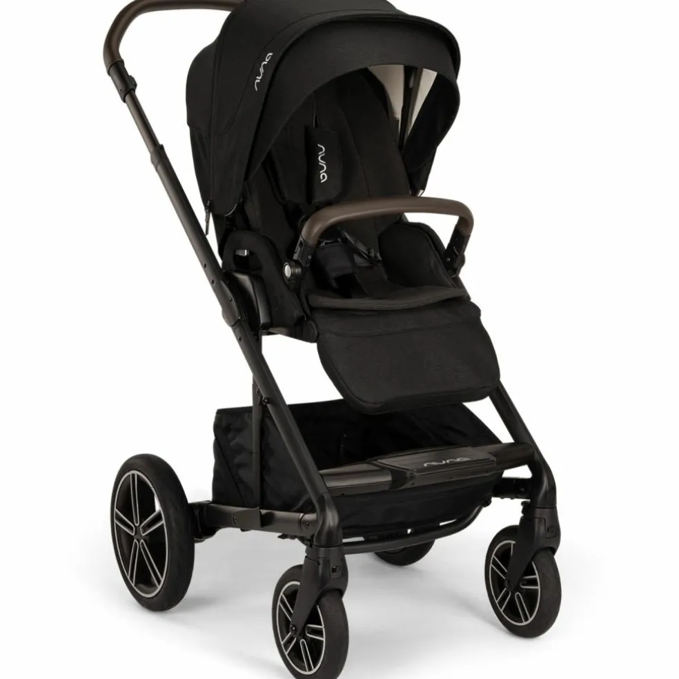 Poussette MIXX NEXT Caviar effet cuir chocolat