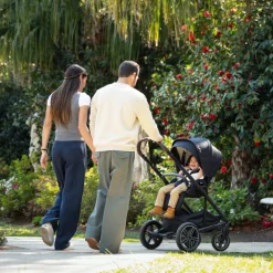 Poussette MIXX NEXT Caviar effet cuir chocolat