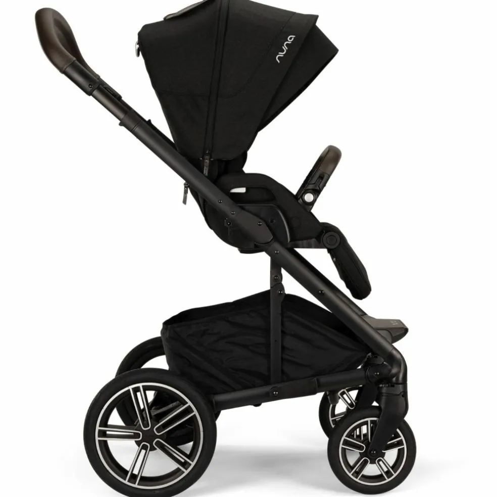 Poussette MIXX NEXT Caviar effet cuir chocolat