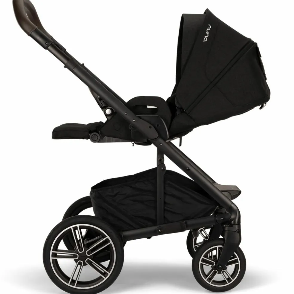 Poussette MIXX NEXT Caviar effet cuir chocolat