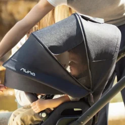 Poussette MIXX NEXT Caviar effet cuir chocolat