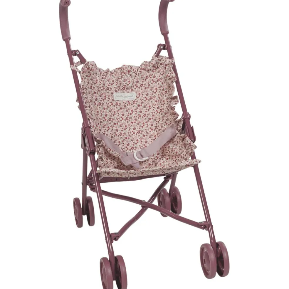 Poussette pour poupée Cherry Fleurs