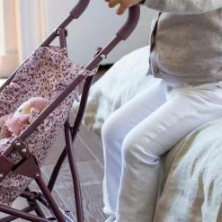 Poussette pour poupée Cherry Fleurs