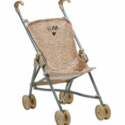 Poussette pour poupée Gaze Léopard (personnalisable)