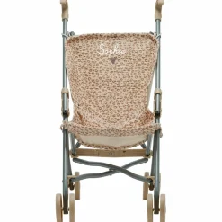 Poussette pour poupée Gaze Léopard (personnalisable)