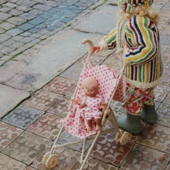 Poussette pour poupée Rosie Rose