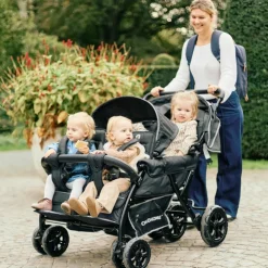 Poussette quadruple noir