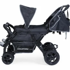 Poussette quadruple noir
