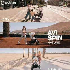 Poussette tout-terrain AVI SPIN Moss Green