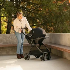 Poussette TRIV NEXT Caviar effet cuir chocolat