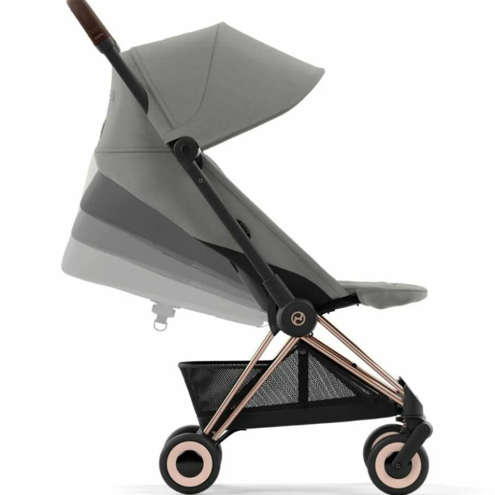 Poussette ultra-compacte COYA Rosegold Mirage Grey