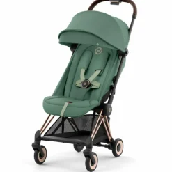 Poussette ultra-compacte COYA Rosegold Leaf Green