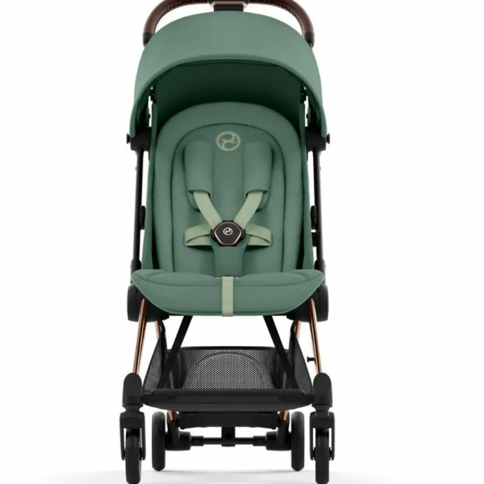 Poussette ultra-compacte COYA Rosegold Leaf Green