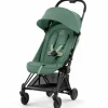 Poussette ultra-compacte COYA Matt Black Leaf Green