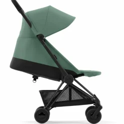 Poussette ultra-compacte COYA Matt Black Leaf Green