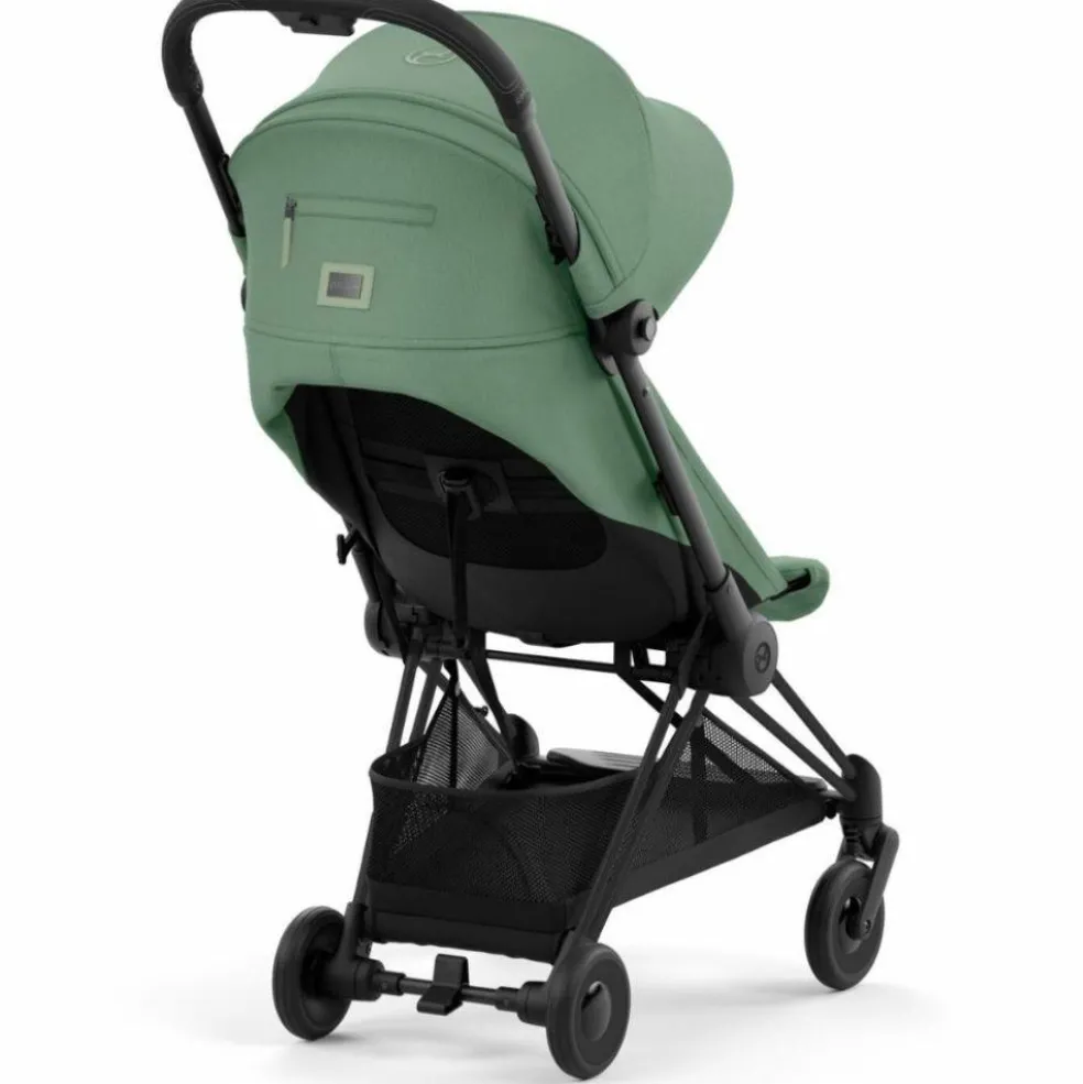 Poussette ultra-compacte COYA Matt Black Leaf Green