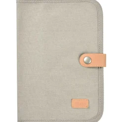 Protège carnet de santé Canvas gris perle