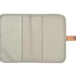 Protège carnet de santé Canvas gris perle