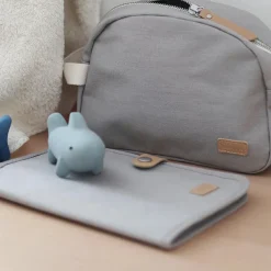 Protège carnet de santé Canvas gris perle