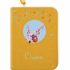 Protège carnet de santé Coccinelle Lilas (personnalisable)