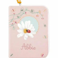 Protège carnet de santé Coccinelle Marguerite (personnalisable)