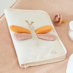 Protège carnet de santé en jersey libellule Popsie