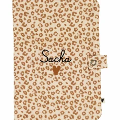 Protège carnet de santé Gaze Léopard (personnalisable)