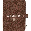 Protège carnet de santé Gaze Léopard Marron (personnalisable)