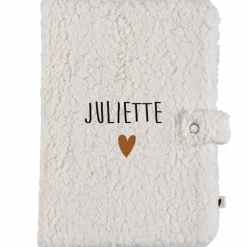 Protège carnet de santé Moumoute Ecru (personnalisable)