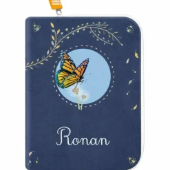 Protège carnet de santé Papillon Pissenlit (personnalisable)