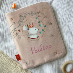 Protège carnet de santé souris couronne (personnalisable)