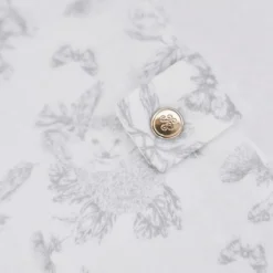 Protège carnet de santé Toile de Jouy gris