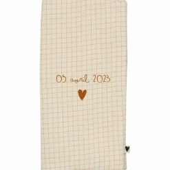 Protège livret de famille Gaze Petits Carreaux (personnalisable)