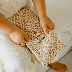 Protège livret de famille Gaze Léopard (personnalisable)