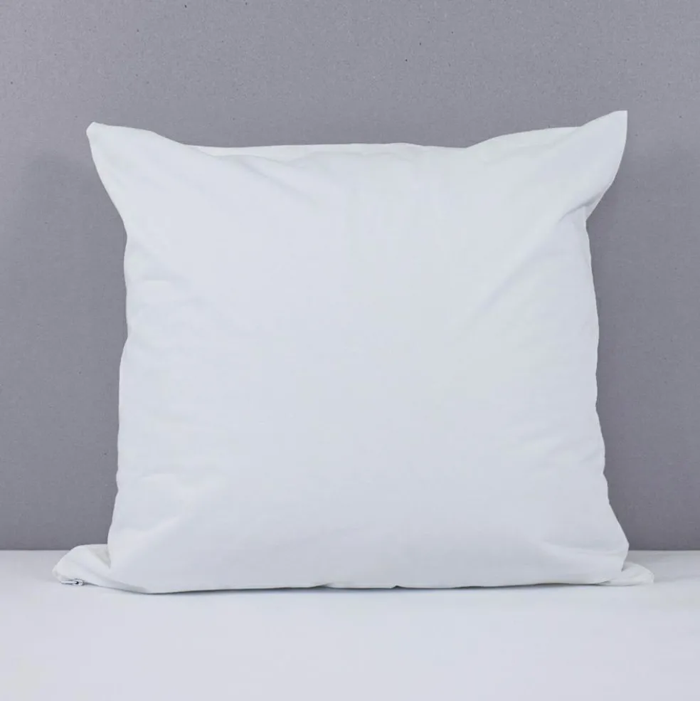 Protège oreiller imperméable en coton bio blanc (60 x 60 cm)