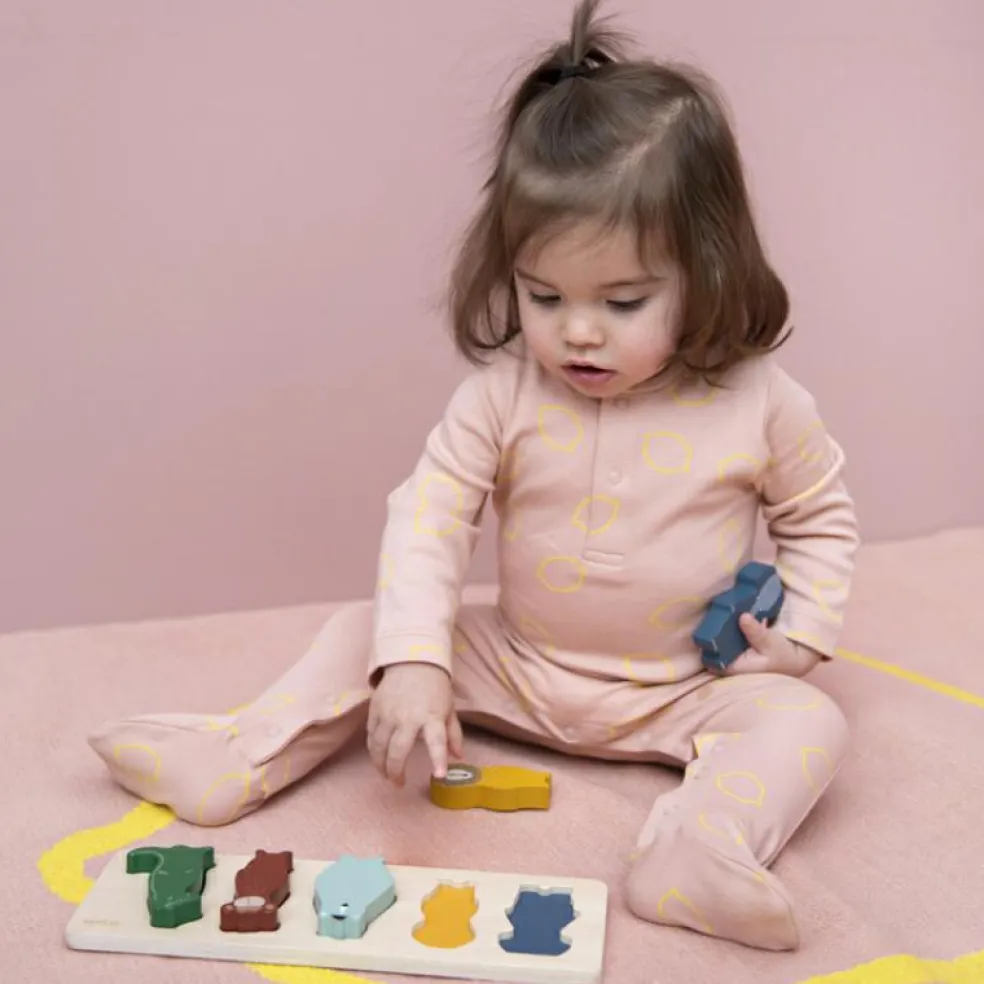 Puzzle à encastrement en bois Animaux