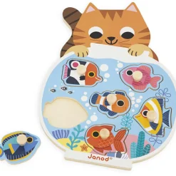 Puzzle à encastrement en bois Aquarium (6 pièces)