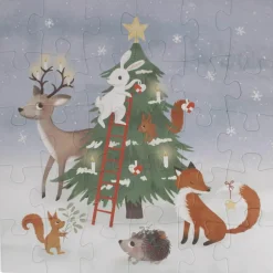 Puzzle 30 pcs Wonderful Winter Forest Friends (45x45 cm)